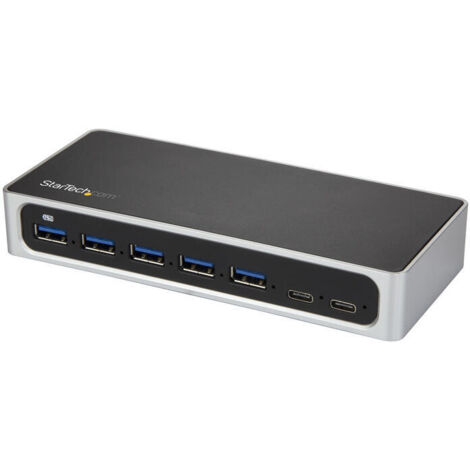 Hub USB Startech HB30C5A2CSC Negro Plateado Negro/Gris