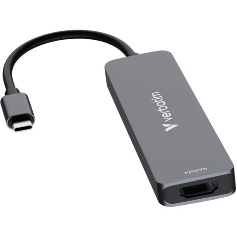 Hub USB Verbatim Multi Port Essentials : USB-C PD, USB-A 3.0, USB-A 2.0, HDMI, SD/microSD
