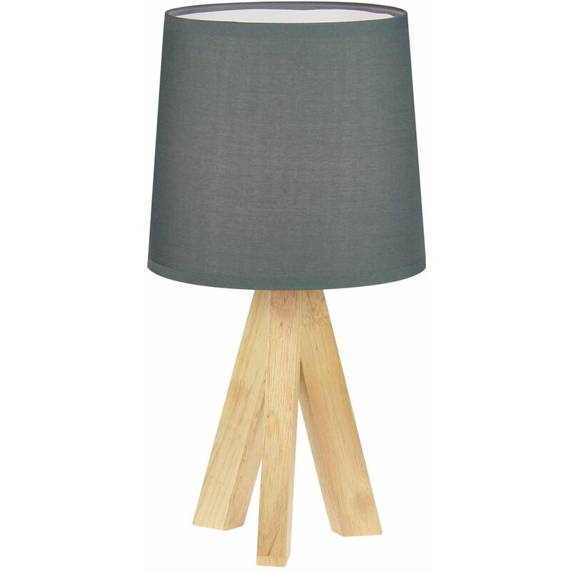 Hubert - Natural Wooden Tripod Lamp