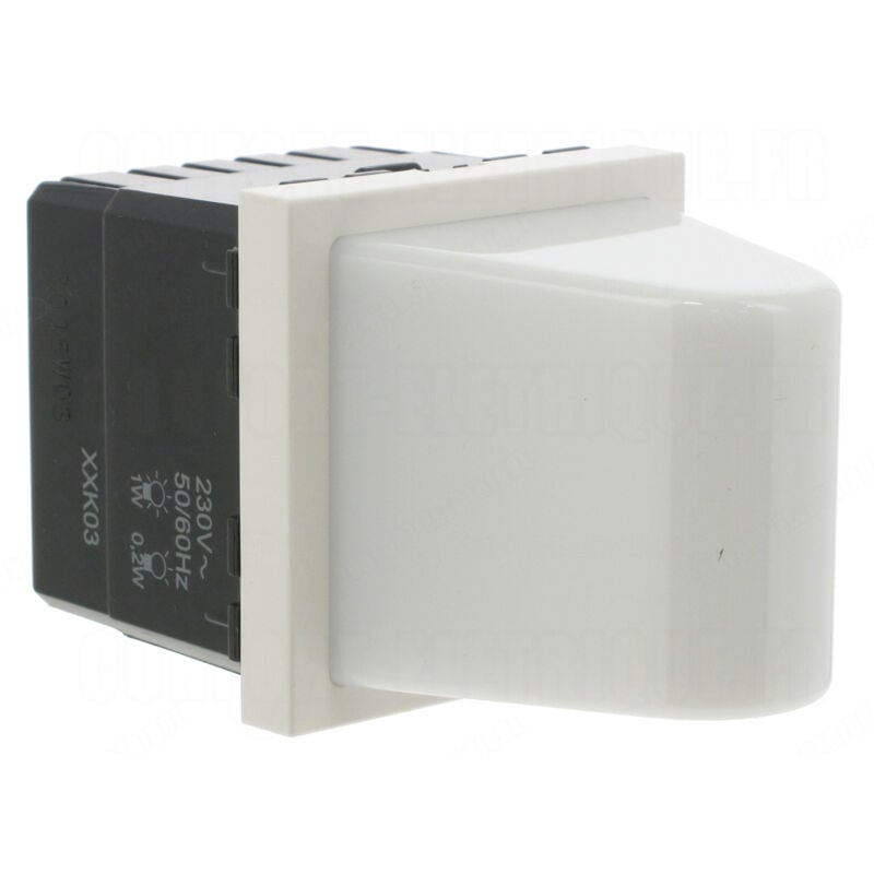 Legrand - hublot 230v 2 modules blanc mosaic