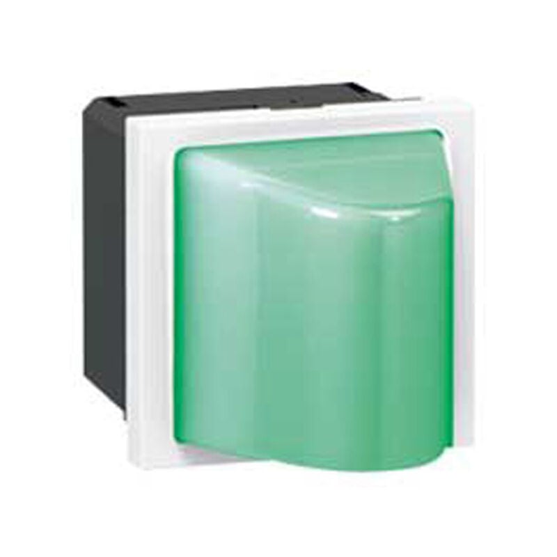 Hublot Mosaic 2 modules 230V pour 0,2W ou 1W vert LEGRAND 078572