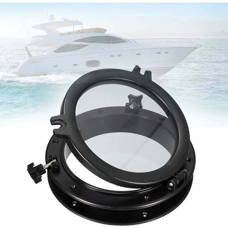 Hublot de Bateau, Fenêtre Marine de trou de Port, Hublot rond de Remplacement pour Yachts de Bateau, Port Hole Marine/Fenêtre/Hublot 8.4'