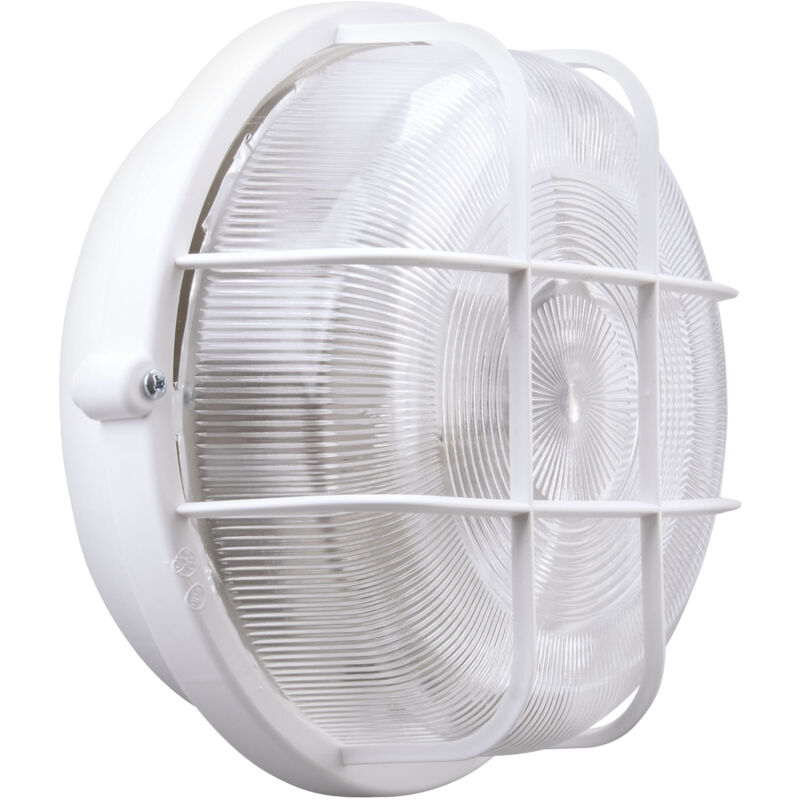Aric - eco - Hublot Ext. IP44 IK02, rond, blanc, E27 100W max., lpe non incl.