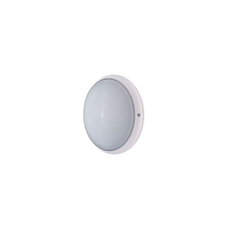 Hublot extérieur fluo 14W ø 245mm anneau blanc diffuseur verre avec lampe 4000K E27 CL2 IK02 IP54 dune ebenoid 079118 Hublot extérieur fluo 14W ø 245mm anneau blanc diffuseur verre avec lampe 4000K E27 CL2 IK02 IP54 dune ebenoid 079118
