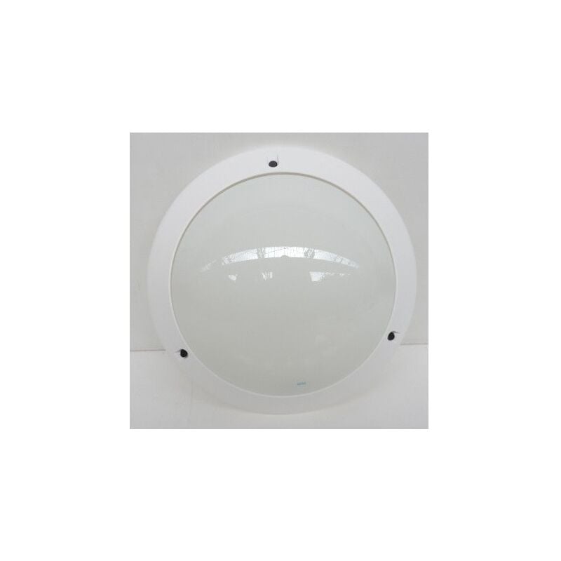 Hublot extérieur led 16W ø 309mm blanc av à détection hf 6500K 960lm préavis d'extinction + veille IP55 IK10 spo Sarlam 714453