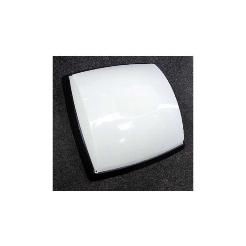Hublot extérieur led 24W polycarbonate noir 320X320mm 4000K 2000lm 230V CL2 IK10 IP54 atoll C320 ebenoid 870256
