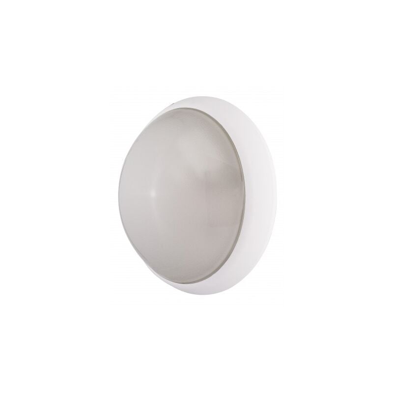 Hublot fluo 7W + 18W ø 300mm blanc opale avec lampes 4000K 2G7 et G24q-1 et ballasts elec CL2 IK10 IP44 option ebenoid 078371