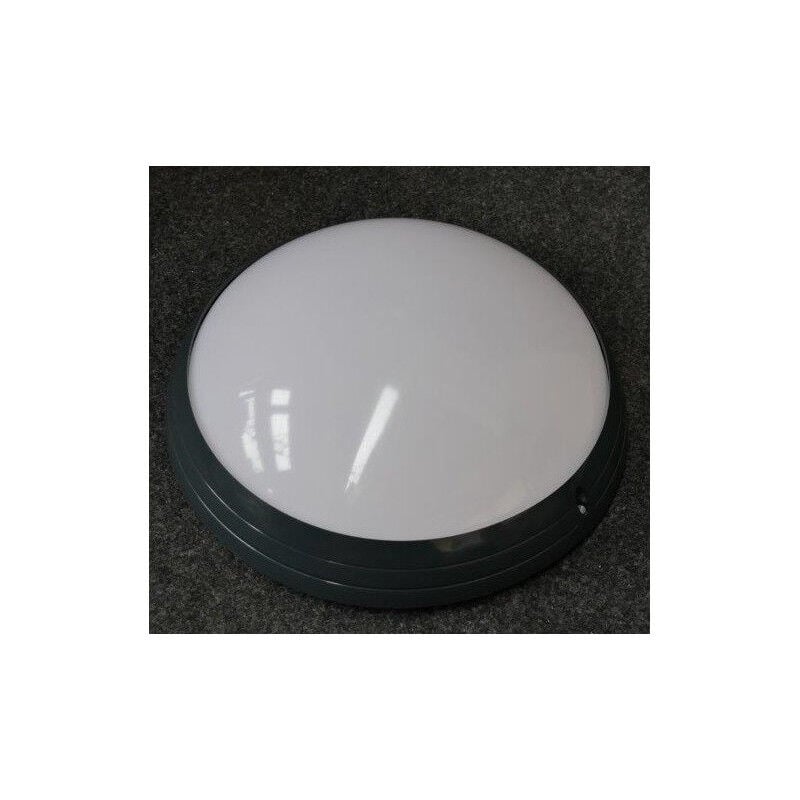 Hublot led 10W rond anthracite ø 330mm à détection hf 4000K 800lm IP44 IK10 Astreo Sarlam