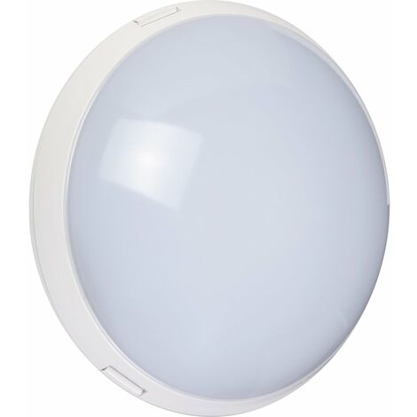 Hublot LED étanche 20 W – Flux lumineux 1950 lm – Température couleur 4000 K – IP65 pour extérieur – Corps en ABS, diffuseur polycarbonate – Dhome