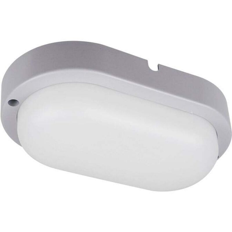 Hublot led Extérieur Ovale 12W 4000K IP54 Gris Crealys