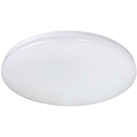 Hublot LED Rond Blanc, 24W, IP54, 2400 lumens, couleurs reglables 3000/4000/6500K, extra plat, puissant, garantie 5 ans - Tibelec