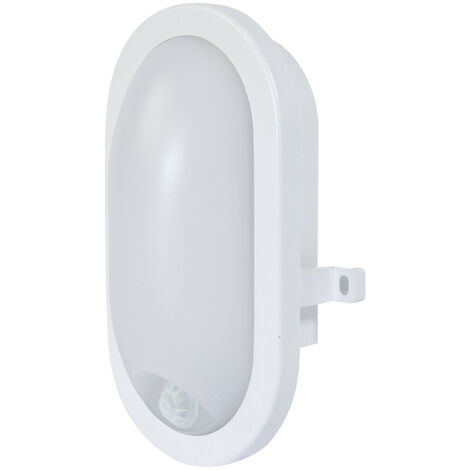 Hublot d'extérieur oval LED avec détecteur de mouvement – Protection IP54 – 12W – 840 lumens – Alimentation AC 220/240V – Gefom