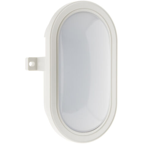 Hublot ovale LED 5,5W 450lm 4000K IP44 - Blanc - Zenitech