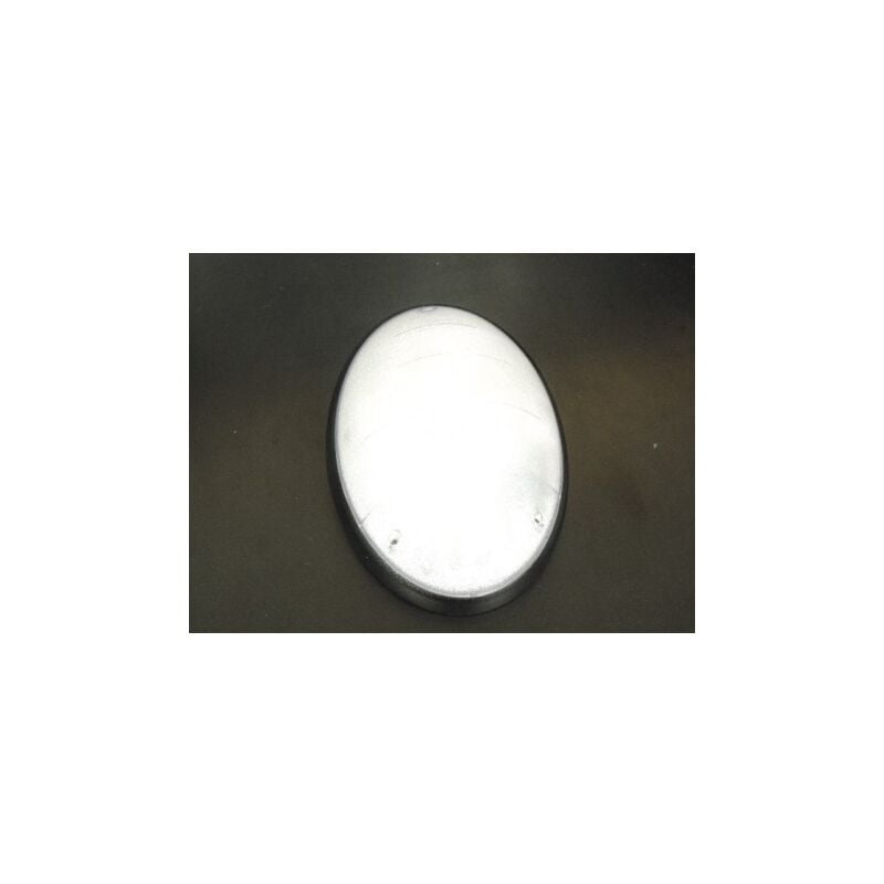 Hublot ovale noir 330X240mm diffuseur polycarbonate avec lampe fluo 18W G24q-2 ballast elec IP55 IK10 atoll L'ebenoid 079531