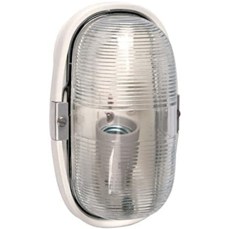 Hublot ovale étanche pour environnements sévères avec diffuseur verre incolore et culot E27 Legrand 060477