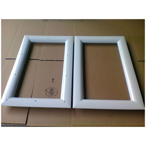 4M Hublot Rectangulaire Blanc 511x321 mm à visser vitrage clair