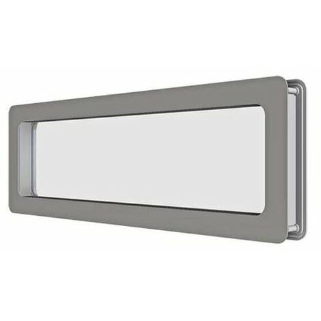 Hublot rectangulaire en acier inoxydable AISI 316 137 x 547 mm – Pour panneaux de porte 40 mm – Résistance thermique U = 2.83 W/m²K – Doco