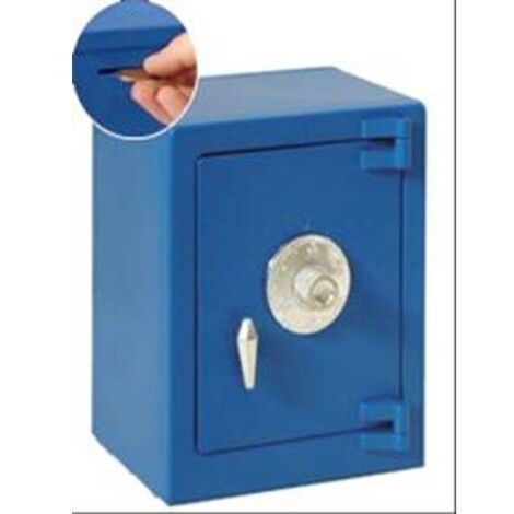 HUCHA CAJA FUERTE AZUL