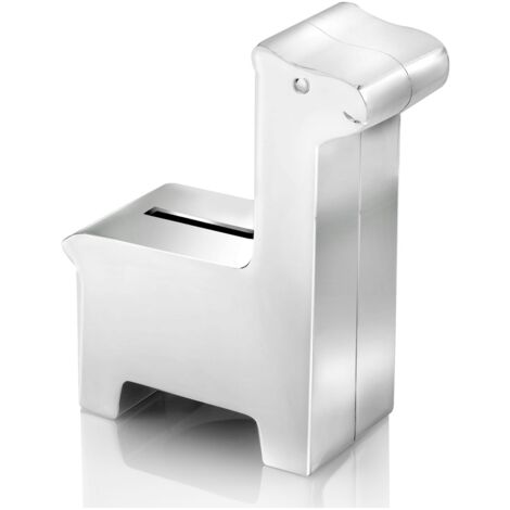 Hucha de plata para niños, elegante como regalo, jirafa grabada  Tamaño: 8,5x4 H10,5cm  SKU: ZV6030261