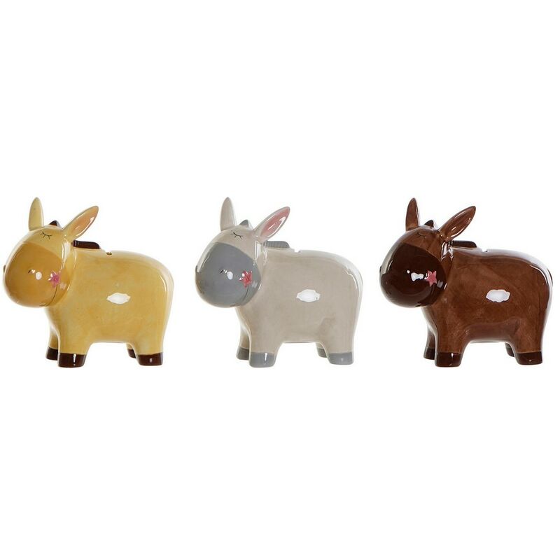 

Hucha DKD Home Decor Dolomita Burro (3 pcs)