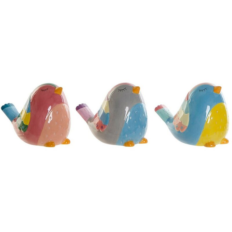 

Hucha DKD Home Decor Dolomita Pájaro (3 pcs)