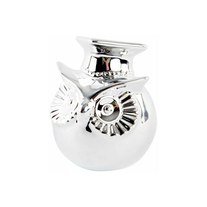 

Hucha DKD Home Decor Plata Porcelana Búho