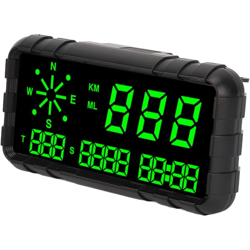 Shining House - hud de Voiture, Affichage Numérique Universel du Compteur de Vitesse gps hud avec Avertissement de Survitesse/alarme de Conduite de