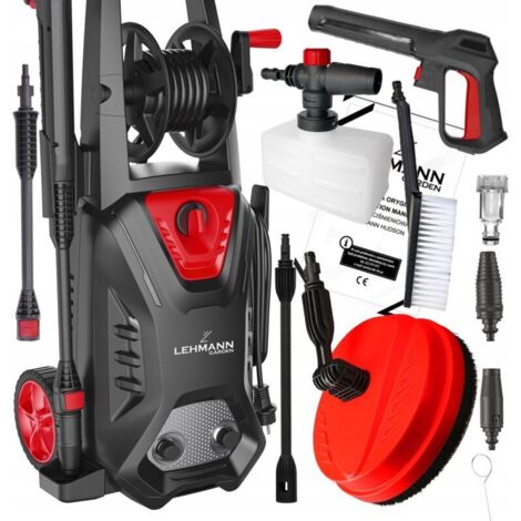 HUDSON 260 bar self-priming high-pressure cleaner, aluminum pump, brush and patio kit