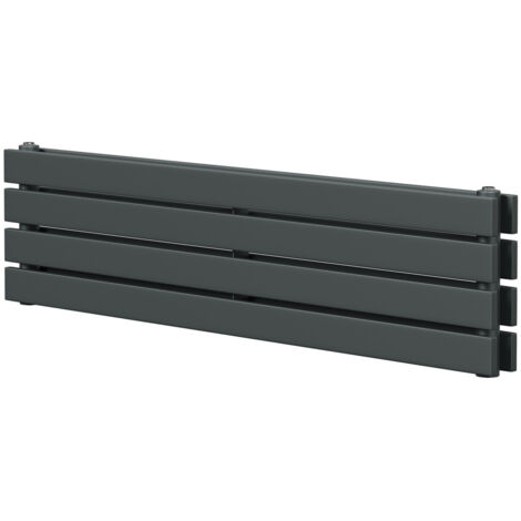 Hudson Anthracite 300mm x 1200mm Horizontal Double Panel Radiator