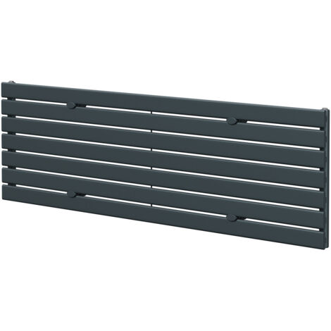 Hudson Anthracite 528mm x 1800mm Horizontal Single Panel Radiator