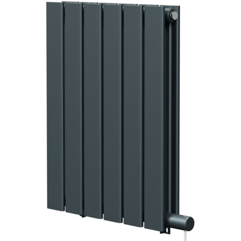 Hudson Anthracite 600mm x 452mm Horizontal Electric Double Panel Radiator