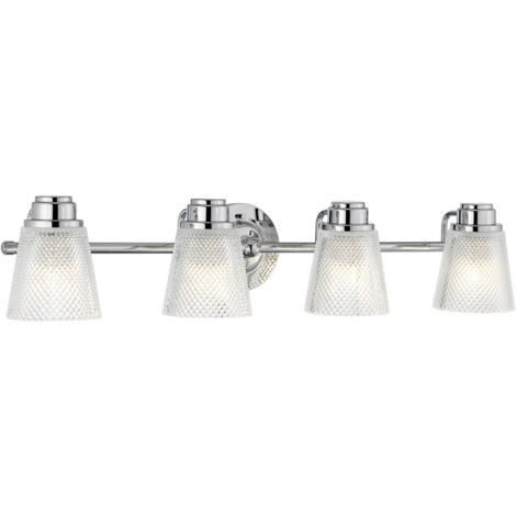 Hudson Applique 4 Lumières Chrome Poli IP44