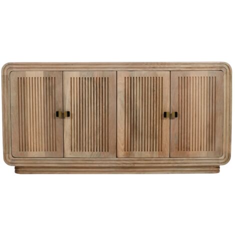 Hudson Carved 4 Doors Large Sideboard - Mango Wood - L45 x W163 x H80 cm