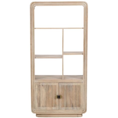 Hudson Carved Bookcase - Mango Wood - L35 x W80 x H165 cm
