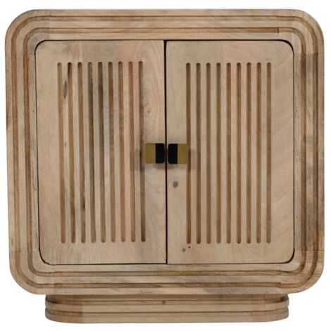 Hudson Carved Mini Sideboard - Mango Wood - L40 x W63 x H63 cm