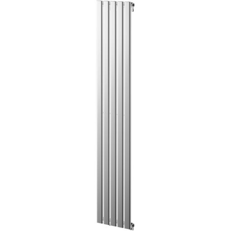 Hudson Chrome 1800mm x 376mm Single Panel Radiator