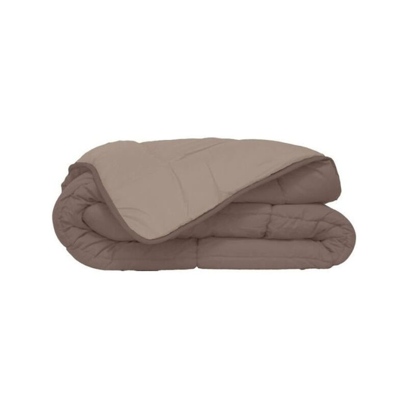 Les Tendances - hudson Couette légere Microfibre 200g/m² 140x200cm Taupe & Lin