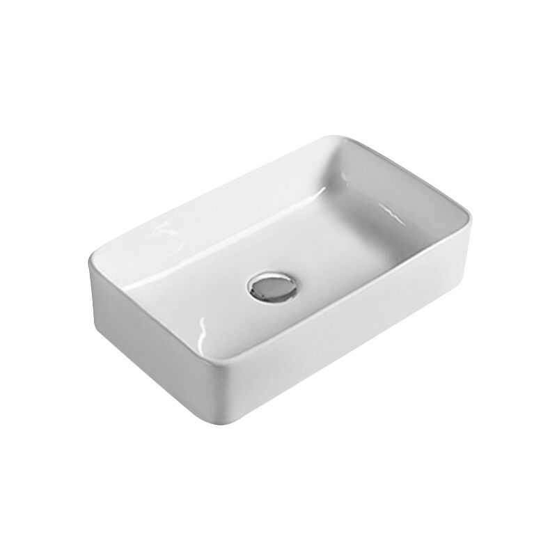 Vessel Sit-On Countertop Basin 465mm Wide - 0 Tap Hole - Hudson Reed