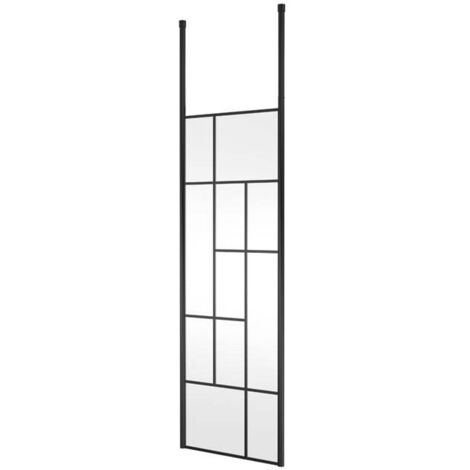Hudson Reed Abstract Frame Wetroom Screen with Ceiling Posts 700mm Wide - 8mm Glass