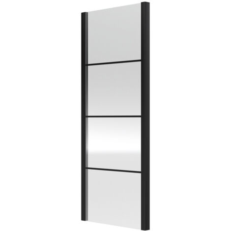 Hudson Reed Apex Matt Black 900mm Shower Side Panel - ADFSP90-E8