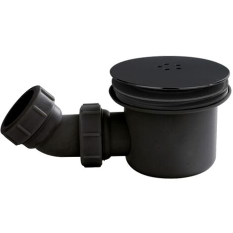 ARCHITECKT Hudson Reed Black 90mm Fast Flow Shower Tray Waste with Black Cover