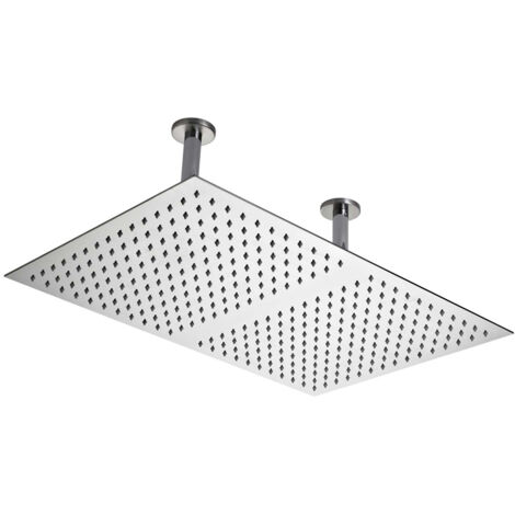 Hudson Reed Chrome 600mm x 400mm Ceiling Mounted Shower Head - HEAD66