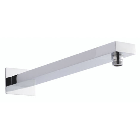 Hudson Reed Chrome Large Rectangular Wall Mounted Shower Arm - ARM12