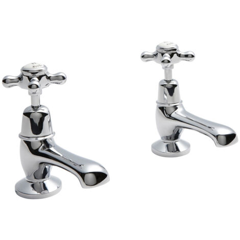 Hudson Reed Chrome Topaz Crosshead Basin Taps Dome Collar - BC301DX