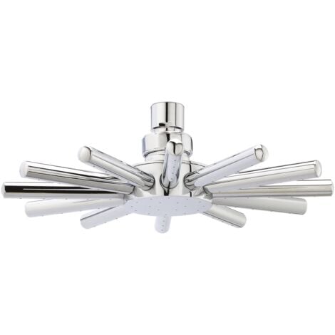 Hudson Reed Cloudburst Fixed Shower Head, 230mm Diameter, Chrome