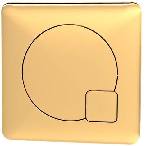 Colore Round Brushed Brass 48mm Dual Flush Push Button - Wholesale Domestic