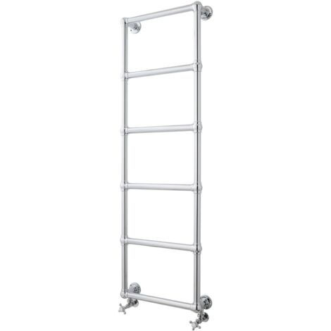 Hudson Reed Countess Wall Mounted Heated Towel Rail 1548mm H x 598mm W - Chrome