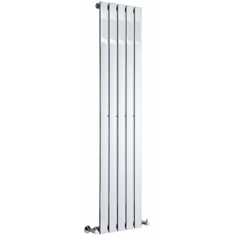 Termosifoni D Arredo Per Bagno.Hudson Reed Delta Radiatore Termoarredo Di Design Verticale Moderno Termosifone Con Finitura Cromata Pannelli Piatti 1600 X 375mm 492 Watt Riscaldamento Ad Acqua Calda Drc003