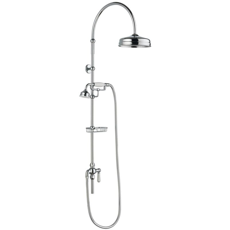 Hudson Reed - Deluxe Grand Rigid Riser Kit with Handset and Shower Head