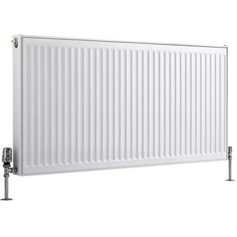 Hudson Reed Eco Radiador con Placa Tipo 11 - Radiador Convector Blanco - 1337W - 600 x 1200mm
